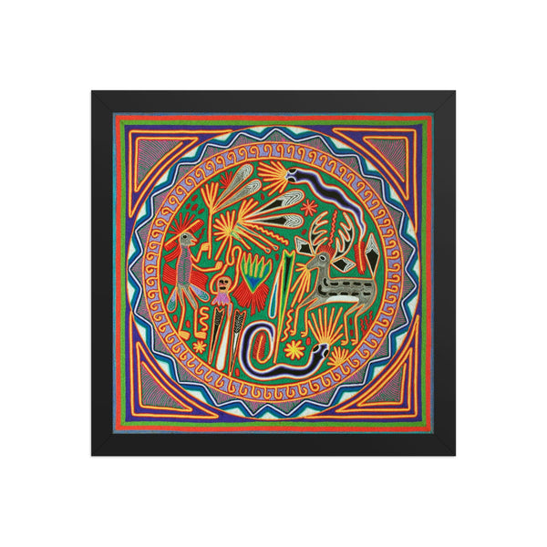 Huichol Yarn Painting Print • L - 071 - Huichol Arts