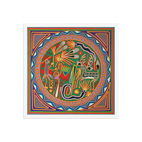 Huichol Yarn Painting Print • L - 071 - Huichol Arts