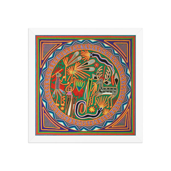 Huichol Yarn Painting Print • L - 071 - Huichol Arts
