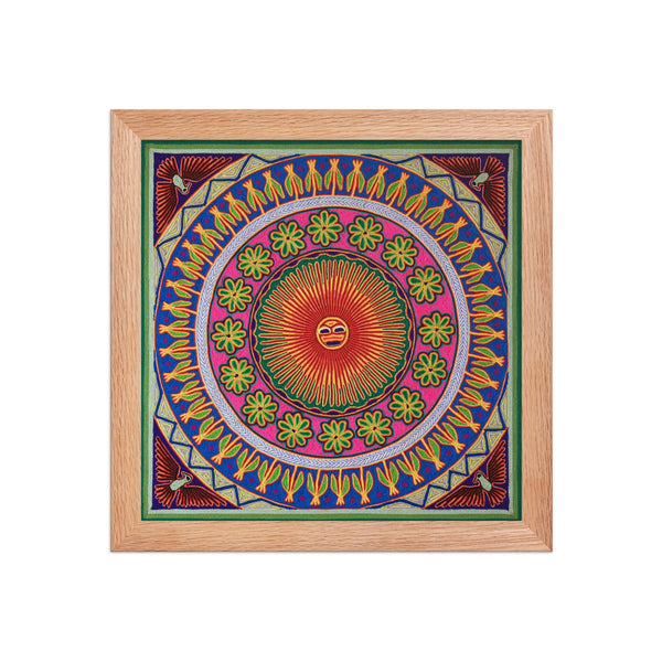Huichol Yarn Painting Print • L - 072 - Huichol Arts