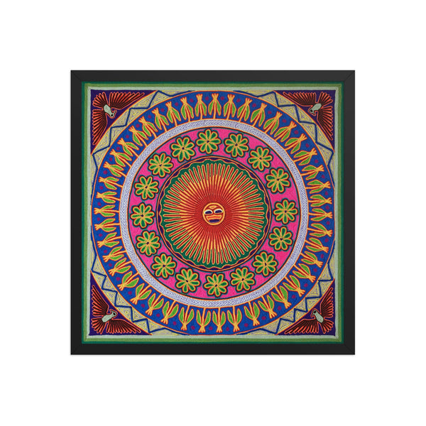 Huichol Yarn Painting Print • L - 072 - Huichol Arts