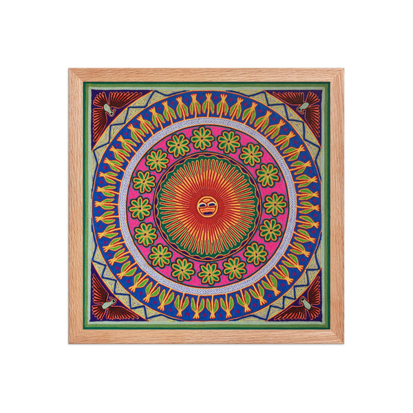 Huichol Yarn Painting Print • L - 072 - Huichol Arts