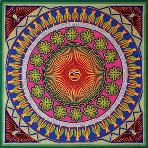 Huichol Yarn Painting Print • L - 072 - Huichol Arts