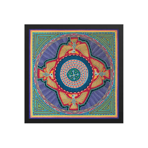 Huichol Yarn Painting Print • L - 073 - Huichol Arts