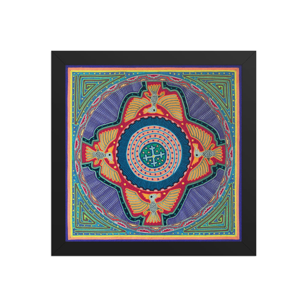 Huichol Yarn Painting Print • L - 073 - Huichol Arts