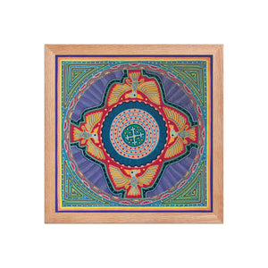 Huichol Yarn Painting Print • L - 073 - Huichol Arts