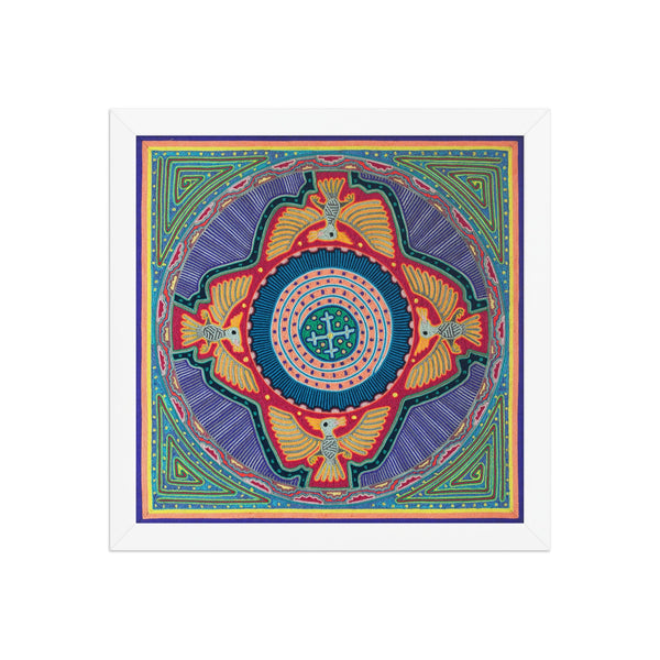 Huichol Yarn Painting Print • L - 073 - Huichol Arts