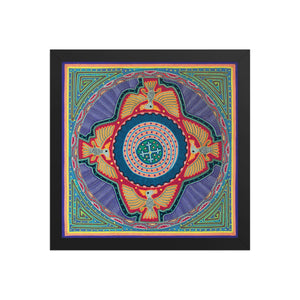 Huichol Yarn Painting Print • L - 073 - Huichol Arts