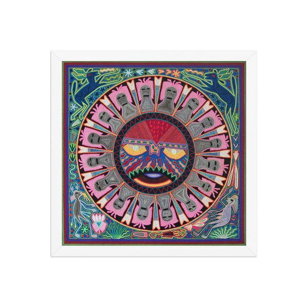 Huichol Yarn Painting Print • L - 074 - Huichol Arts