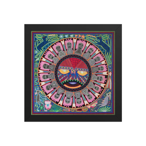 Huichol Yarn Painting Print • L - 074 - Huichol Arts