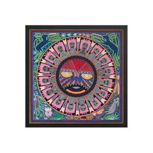 Huichol Yarn Painting Print • L - 074 - Huichol Arts