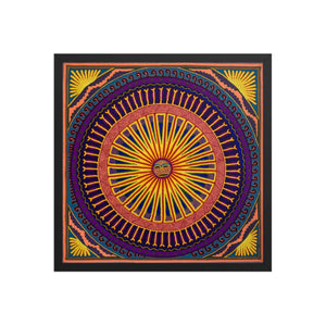 Huichol Yarn Painting Print • L - 075 - Huichol Arts