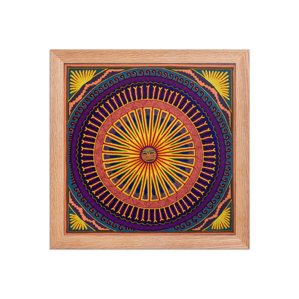 Huichol Yarn Painting Print • L - 075 - Huichol Arts
