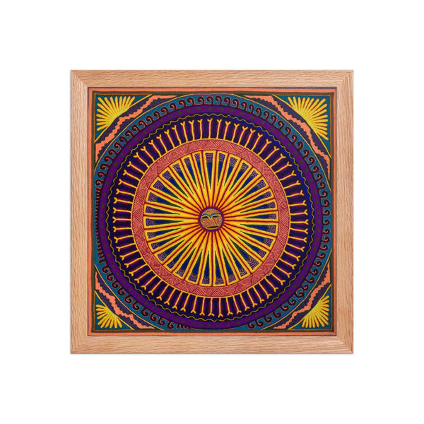 Huichol Yarn Painting Print • L - 075 - Huichol Arts