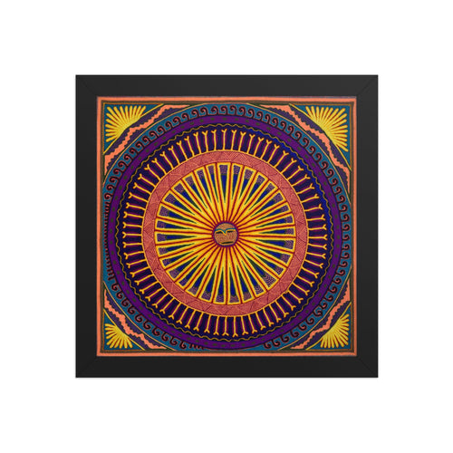 Huichol Yarn Painting Print • L - 075 - Huichol Arts