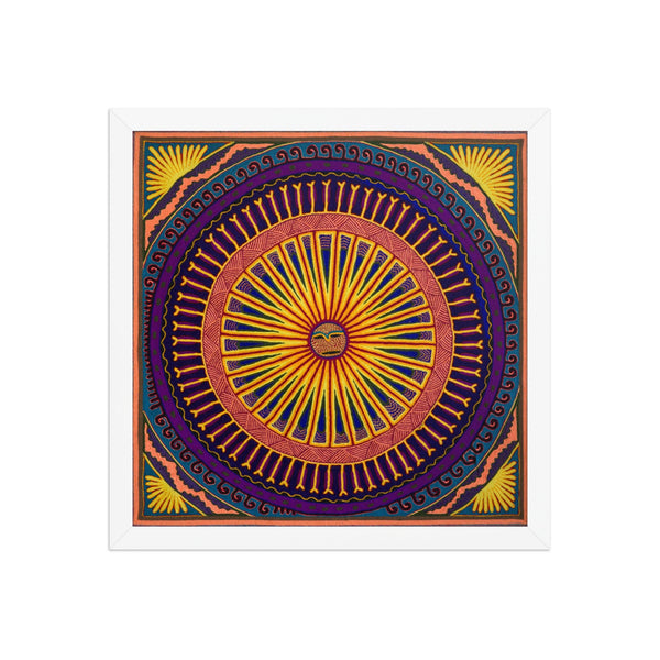 Huichol Yarn Painting Print • L - 075 - Huichol Arts