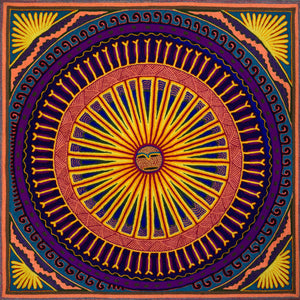 Huichol Yarn Painting Print • L - 075 - Huichol Arts