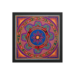 Huichol Yarn Painting Print • L - 077 - Huichol Arts