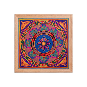 Huichol Yarn Painting Print • L - 077 - Huichol Arts