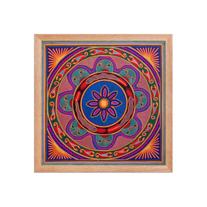 Huichol Yarn Painting Print • L - 077 - Huichol Arts