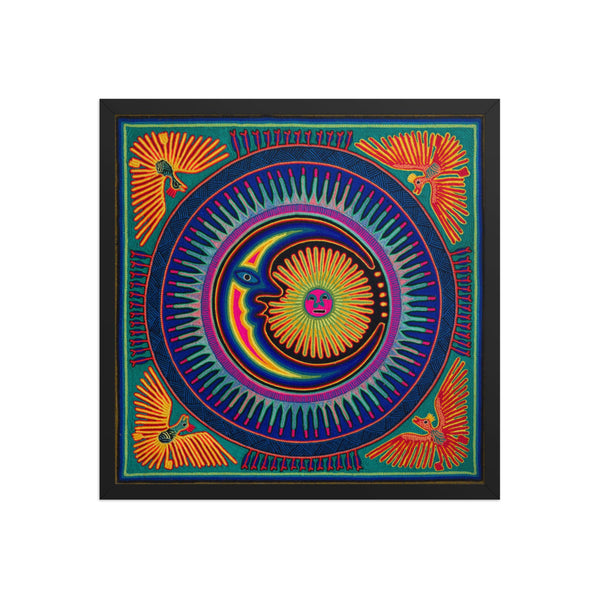 Huichol Yarn Painting Print • L - 078 - Huichol Arts