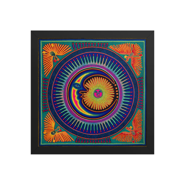 Huichol Yarn Painting Print • L - 078 - Huichol Arts