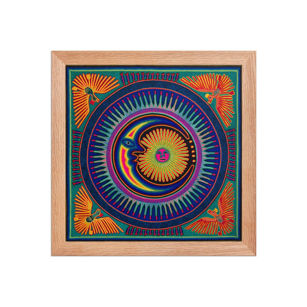 Huichol Yarn Painting Print • L - 078 - Huichol Arts