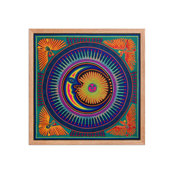 Huichol Yarn Painting Print • L - 078 - Huichol Arts