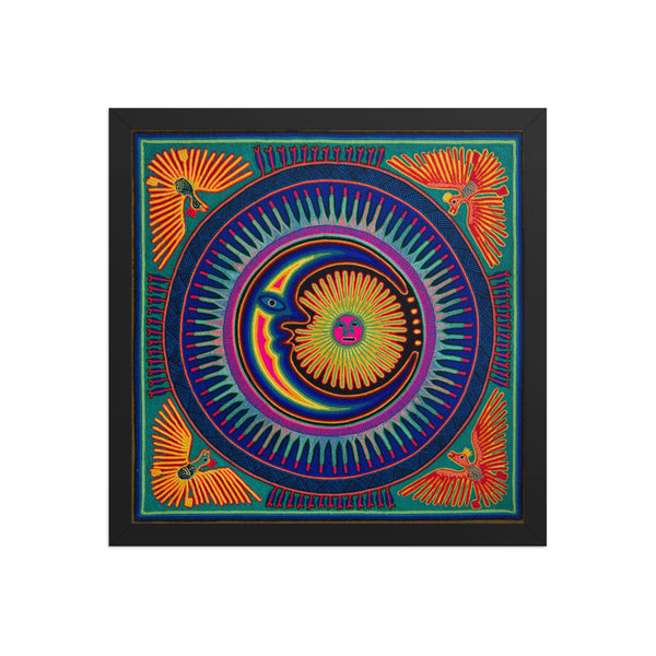 Huichol Yarn Painting Print • L - 078 - Huichol Arts