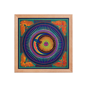 Huichol Yarn Painting Print • L - 078 - Huichol Arts