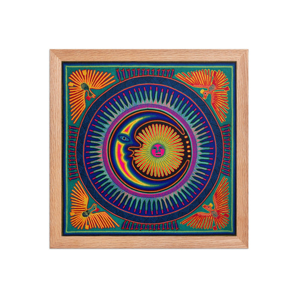 Huichol Yarn Painting Print • L - 078 - Huichol Arts
