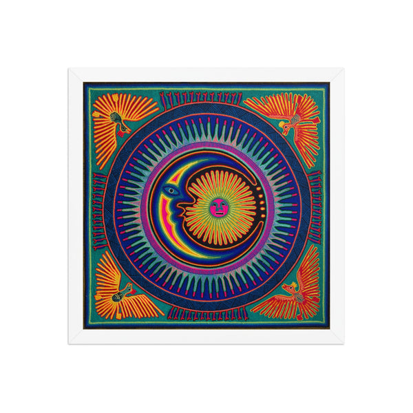 Huichol Yarn Painting Print • L - 078 - Huichol Arts