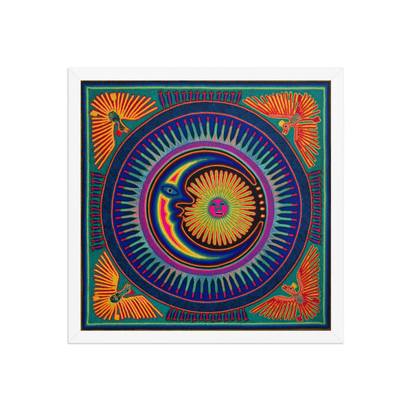 Huichol Yarn Painting Print • L - 078 - Huichol Arts