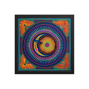 Huichol Yarn Painting Print • L - 078 - Huichol Arts
