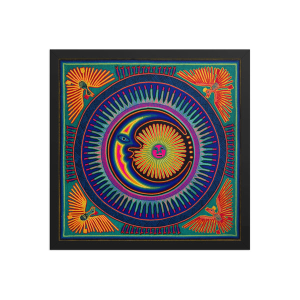 Huichol Yarn Painting Print • L - 078 - Huichol Arts