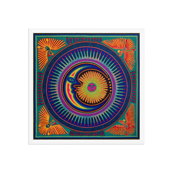 Huichol Yarn Painting Print • L - 078 - Huichol Arts
