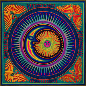 Huichol Yarn Painting Print • L - 078 - Huichol Arts