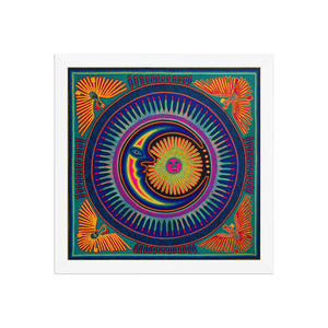 Huichol Yarn Painting Print • L - 078 - Huichol Arts