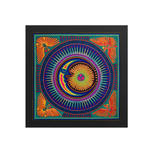 Huichol Yarn Painting Print • L - 078 - Huichol Arts