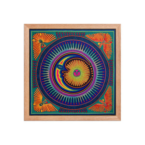 Huichol Yarn Painting Print • L - 078 - Huichol Arts