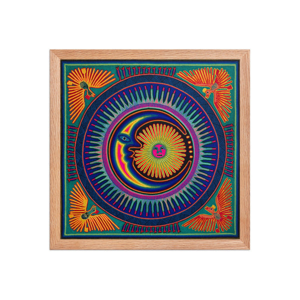 Huichol Yarn Painting Print • L - 078 - Huichol Arts