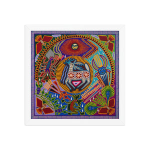 Huichol Yarn Painting Print • L - 079 - Huichol Arts
