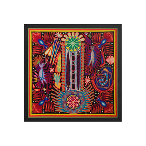 Huichol Yarn Painting Print • L - 080 - Huichol Arts