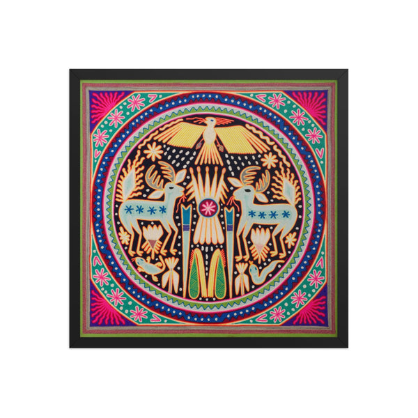 Huichol Yarn Painting Print • L - 081 - Huichol Arts