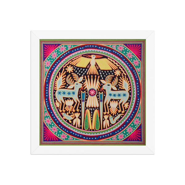Huichol Yarn Painting Print • L - 081 - Huichol Arts