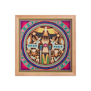 Huichol Yarn Painting Print • L - 081 - Huichol Arts