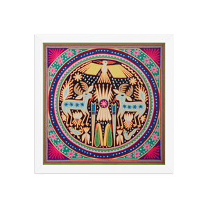 Huichol Yarn Painting Print • L - 081 - Huichol Arts