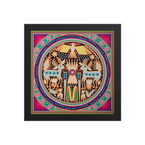 Huichol Yarn Painting Print • L - 081 - Huichol Arts