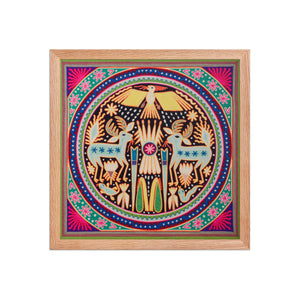 Huichol Yarn Painting Print • L - 081 - Huichol Arts