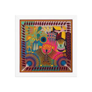 Huichol Yarn Painting Print • L - 082 - Huichol Arts